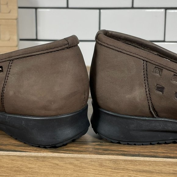 Mephisto Francia Women's Size 7 Shoes Brown Nubuck Air Jet Slip On Cut Out Flats - Picture 10 of 12